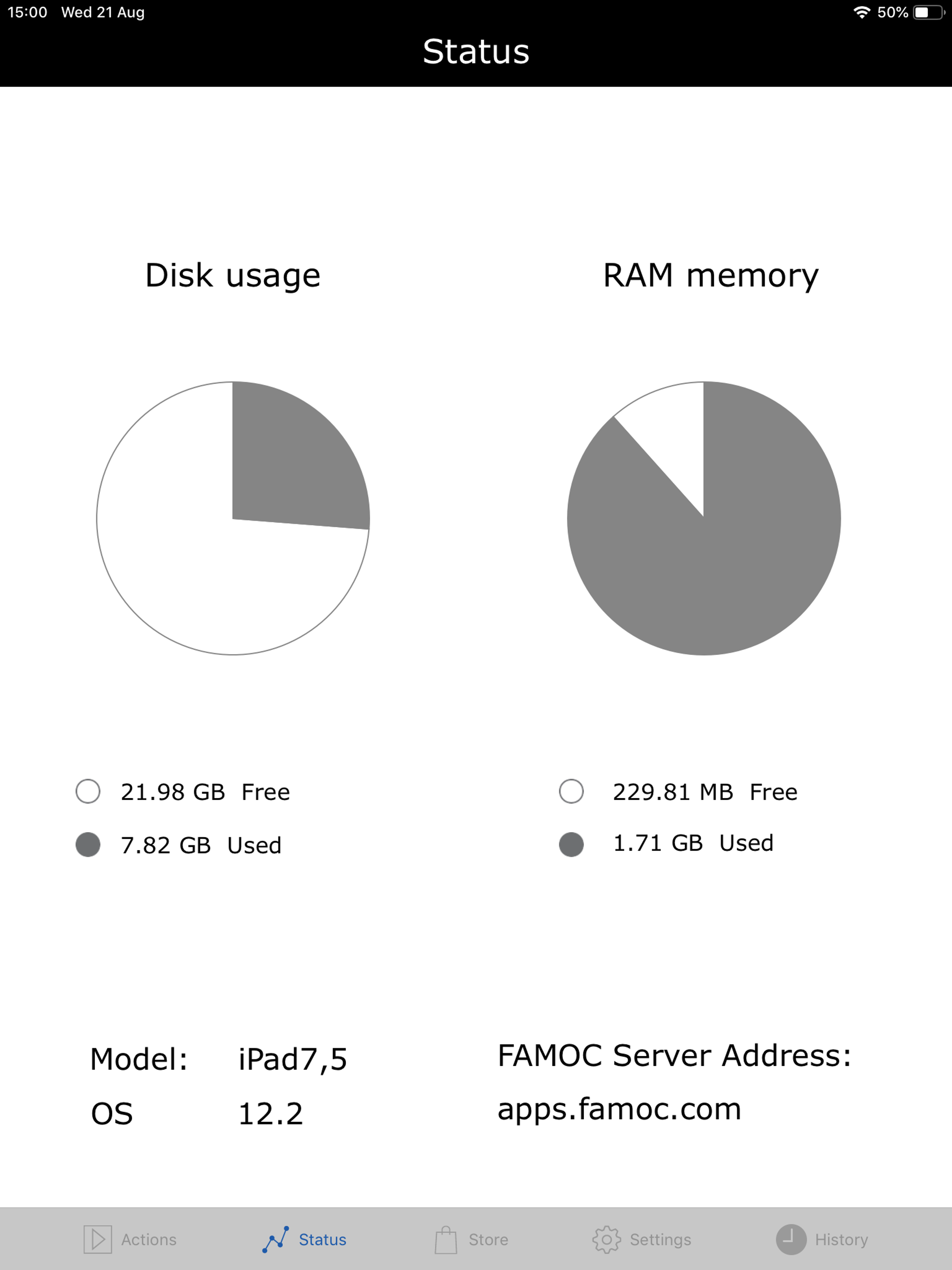 FAMOC screenshot 8