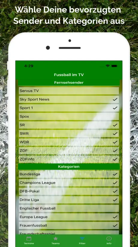Fussball im TV live