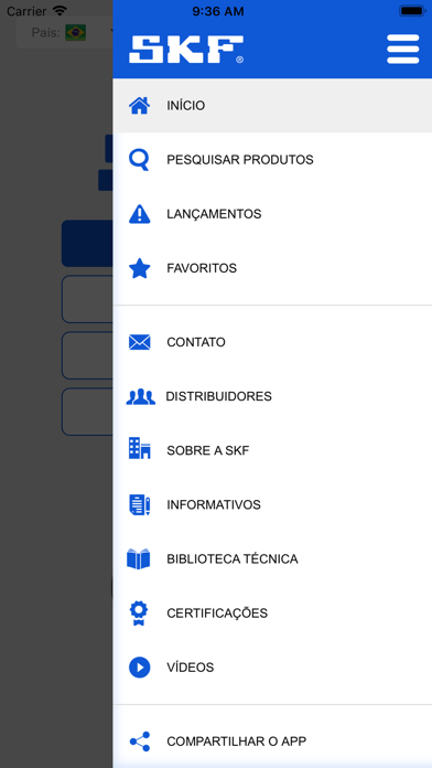 SKF - Catálogo Screenshot