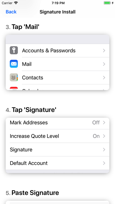 HTML Email Signature - Mail Screenshot