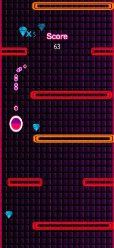 Pink Glow Fall Down - Screenshot 3