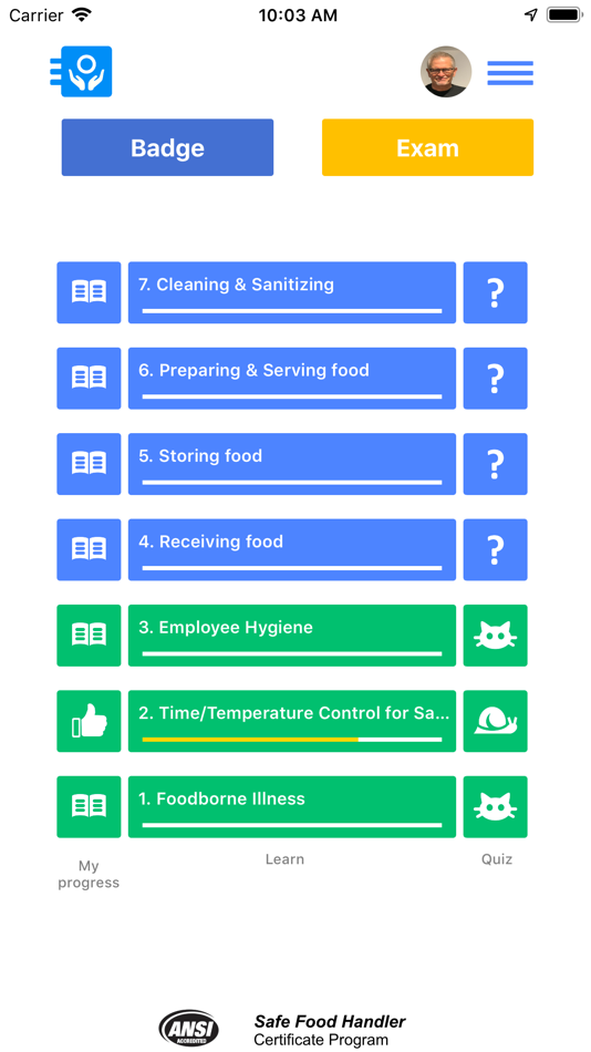 #2. Safe Food Handler (iOS) 由: Cogneti, LLC