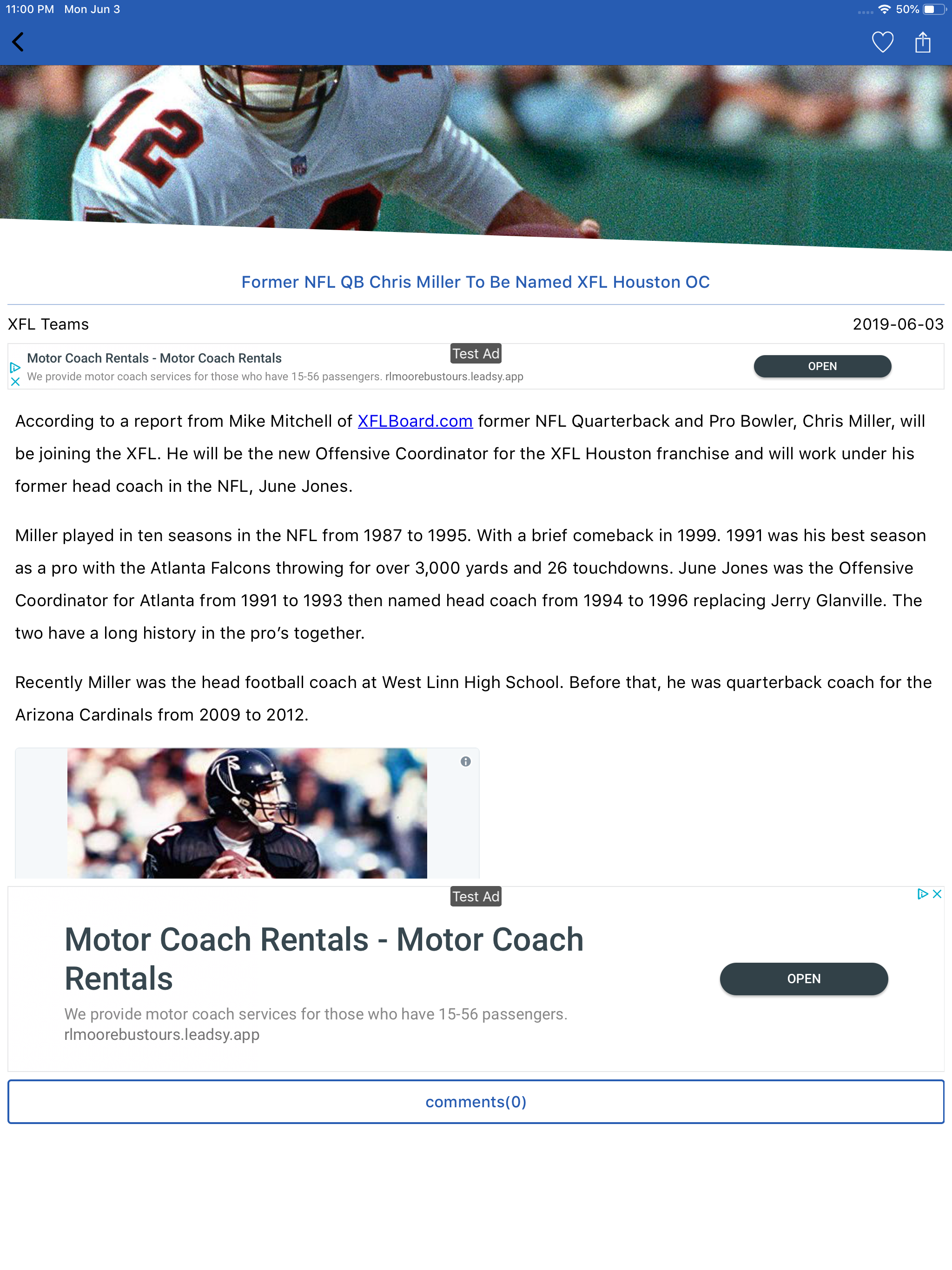 XFL News Hub - XFL Football screenshot 7