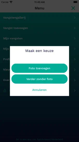 Screenshot von MijnVISmaat auf dem iPhone 3