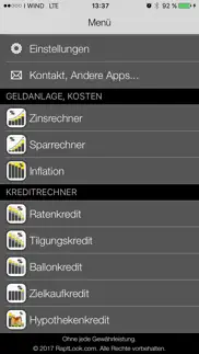 finanzrechner prof iphone bildschirmfoto 1