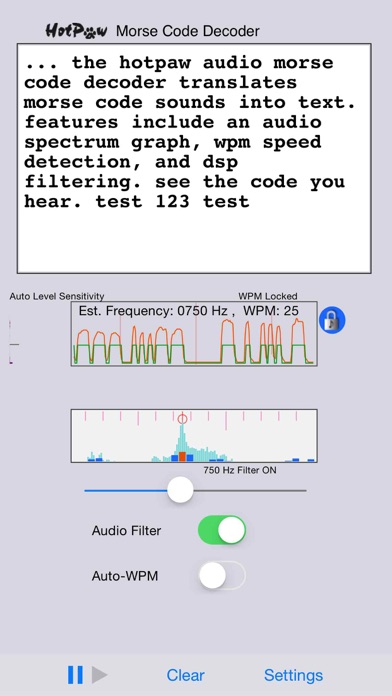 MorseDecoder Screenshot