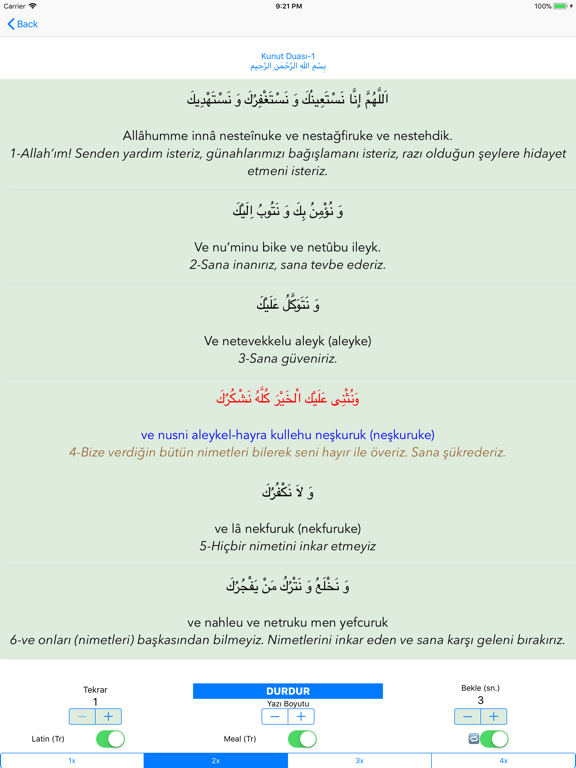 Screenshot #5 pour Namaz Sure ve Duaları Ezberle