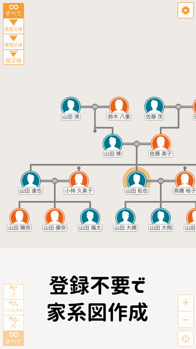 すいすい家系図のおすすめ画像1