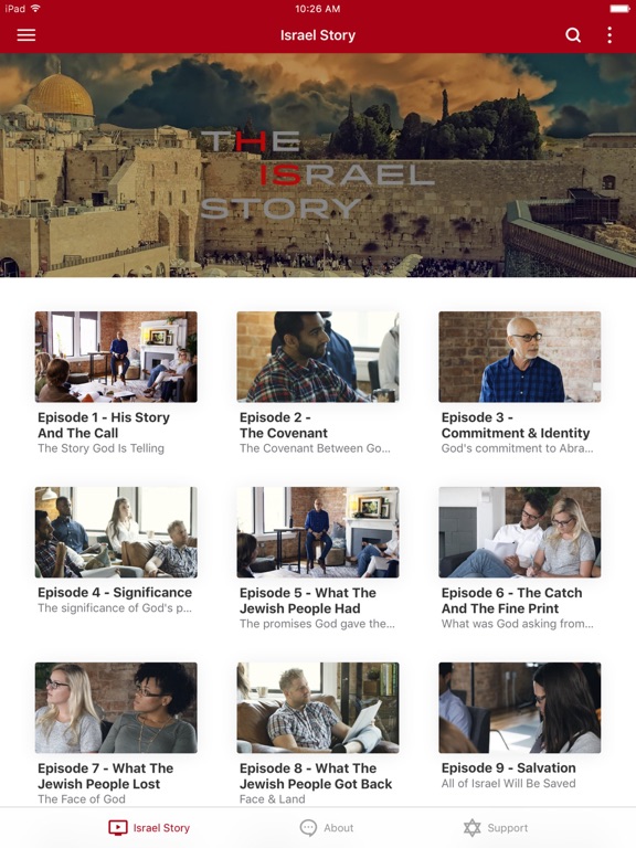 The Israel Story iPad screenshot 1 - Education app