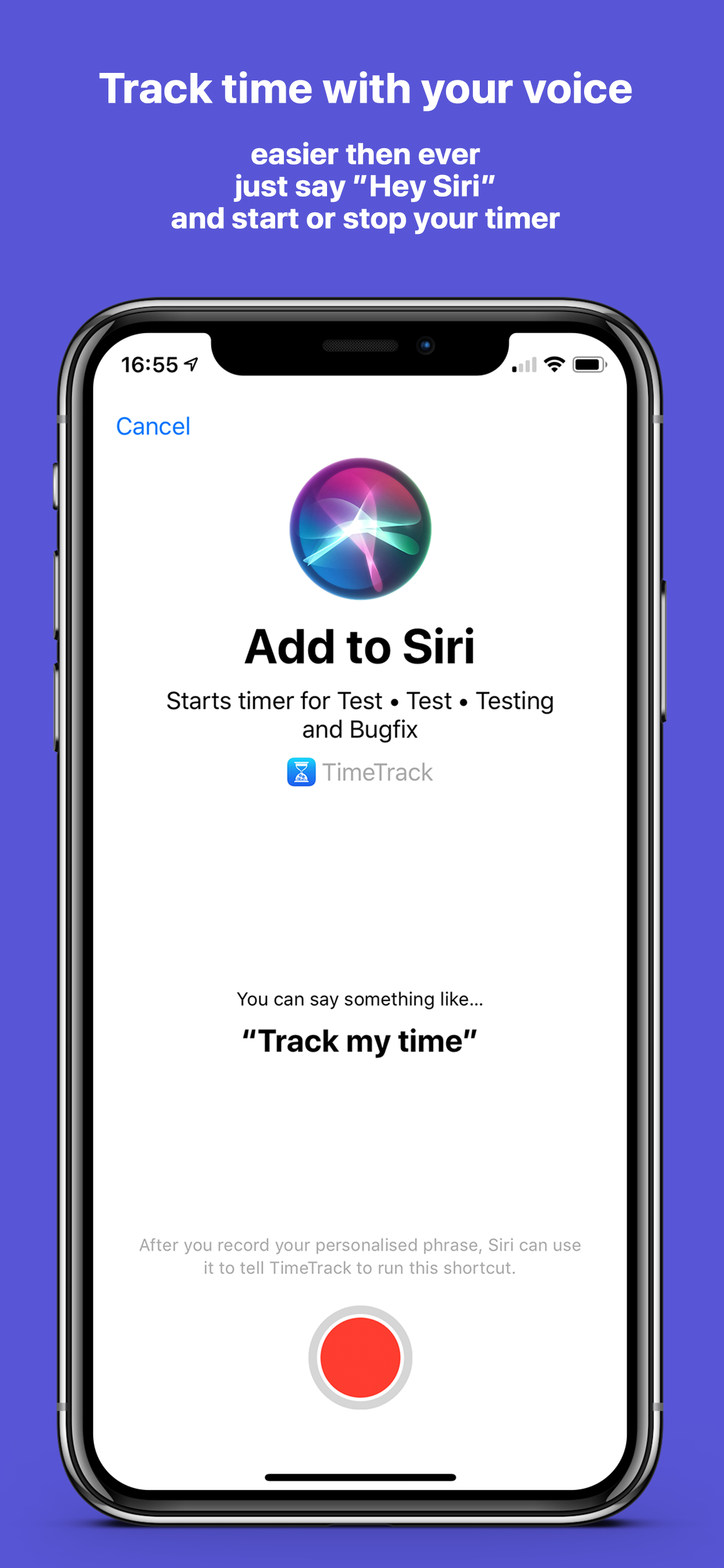 TimeTrack - Time tracking