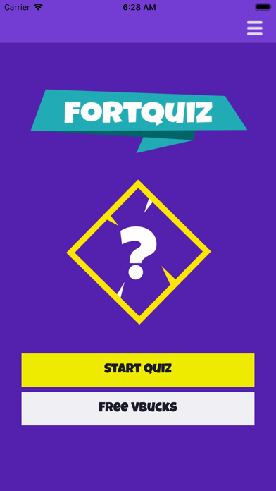 screenshot of FortQuiz For VBucks 1