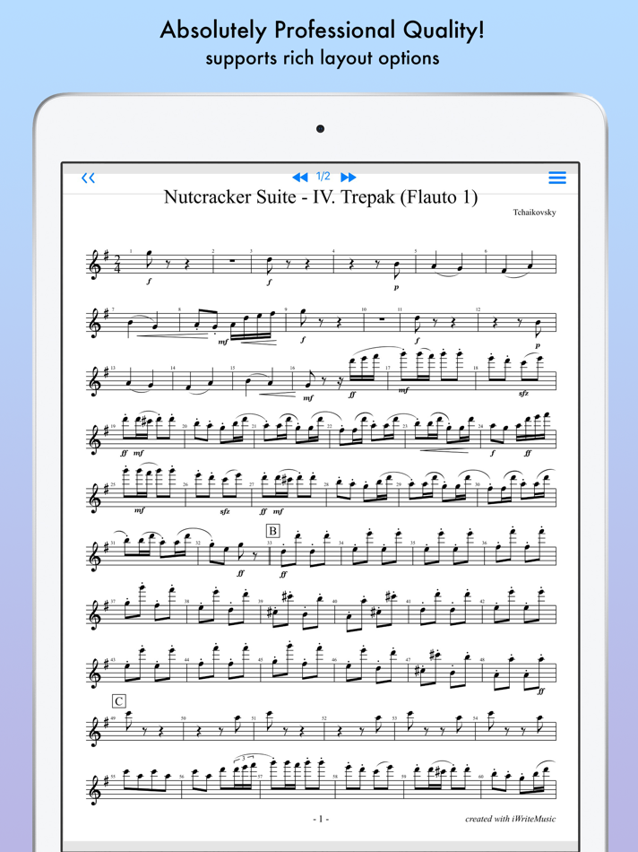 #8. iWriteMusic Pro (iOS) 由: iWriteMusicProject