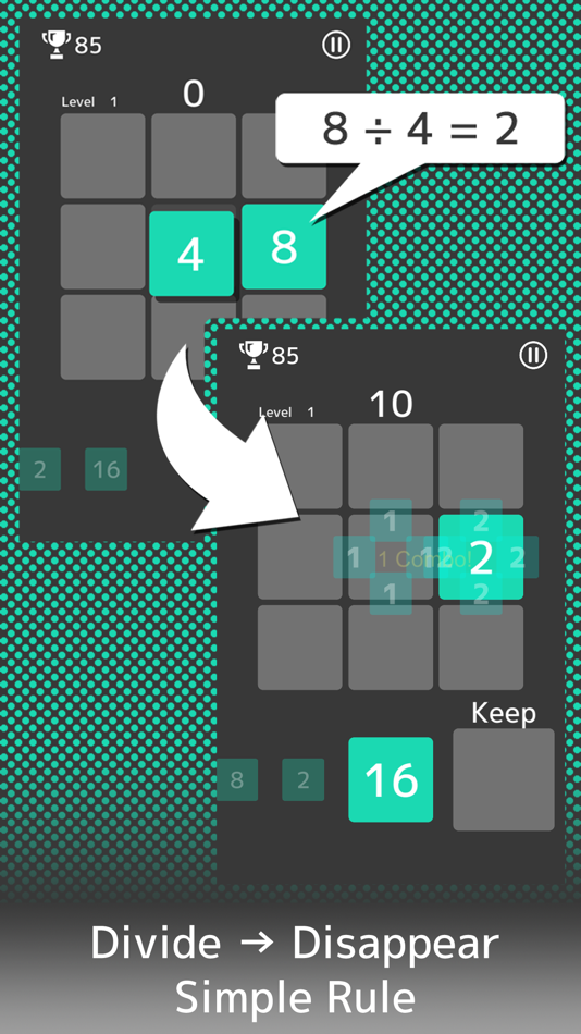 #2. Divide Number Puzzle (iOS) Podle: Nukenin LLC