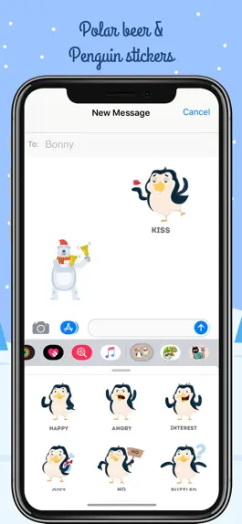 Game screenshot Polar Bear & Penguin Stickers hack