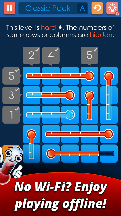 Grids of Thermometers Screenshot