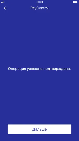 Скриншот PayControl Classic на iPhone 5