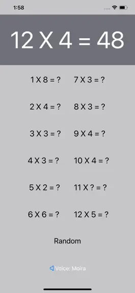Game screenshot Look And Listen Times Table hack