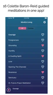 mindful living meditations iphone screenshot 2