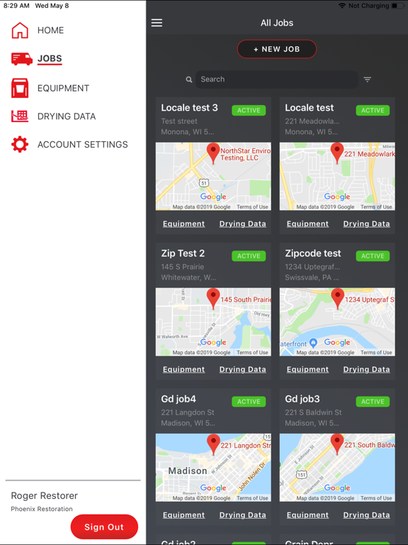 DryLINK iPad screenshot 3 - Utilities app