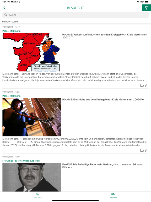Presseportal iPad screenshot 5 - News app