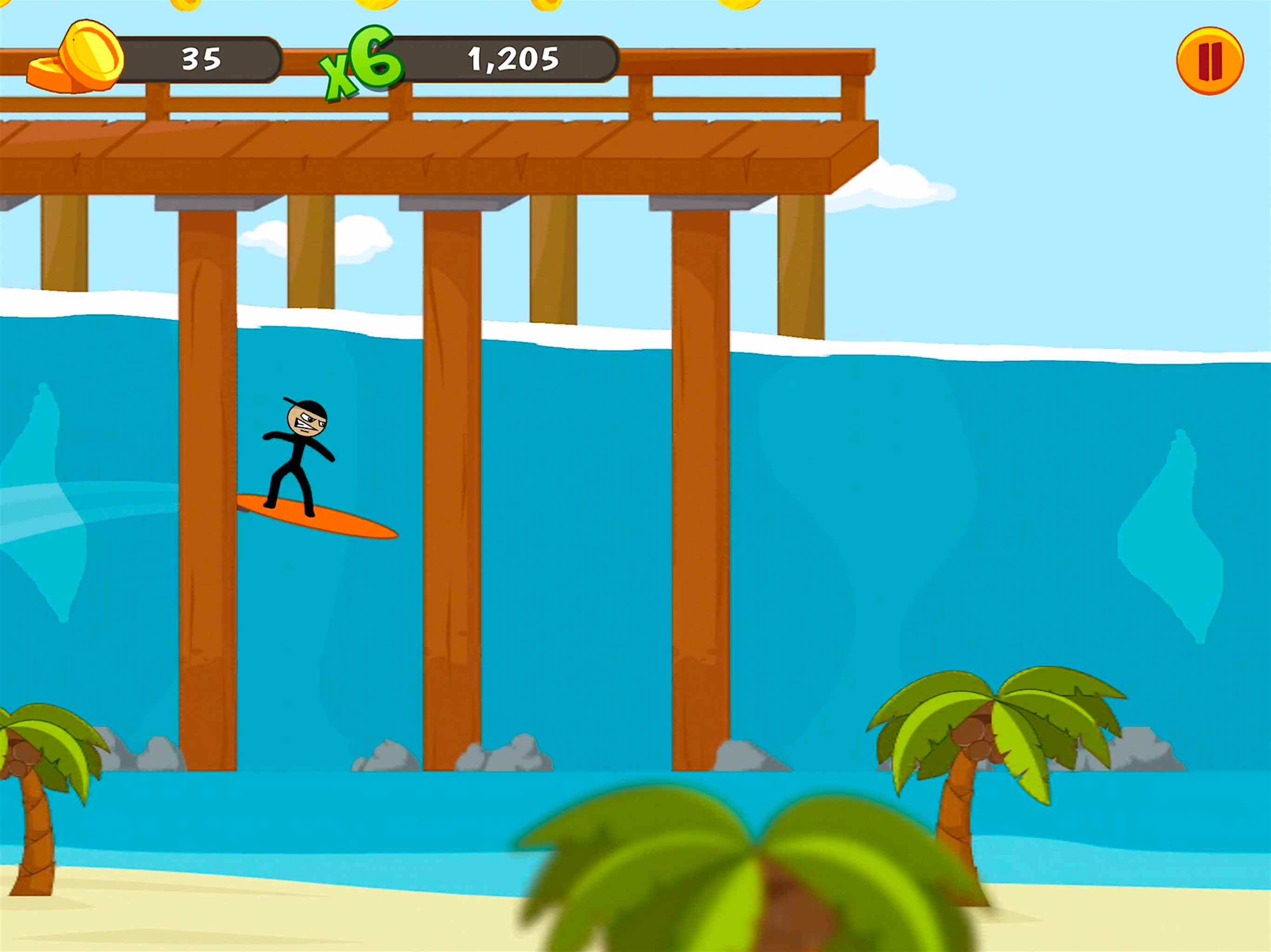 Stickman Surfer