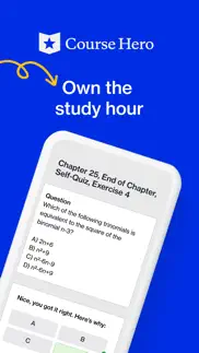 course hero: ai homework help iphone screenshot 1