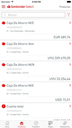 Santander Uruguay screenshot 1
