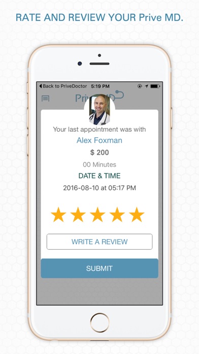 PriveMD - Patient Screenshot