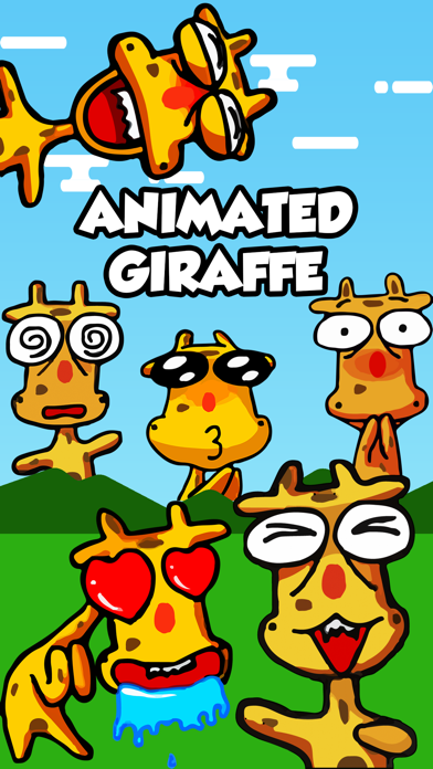Screenshot #1 pour Animated Giraffe Sticker App