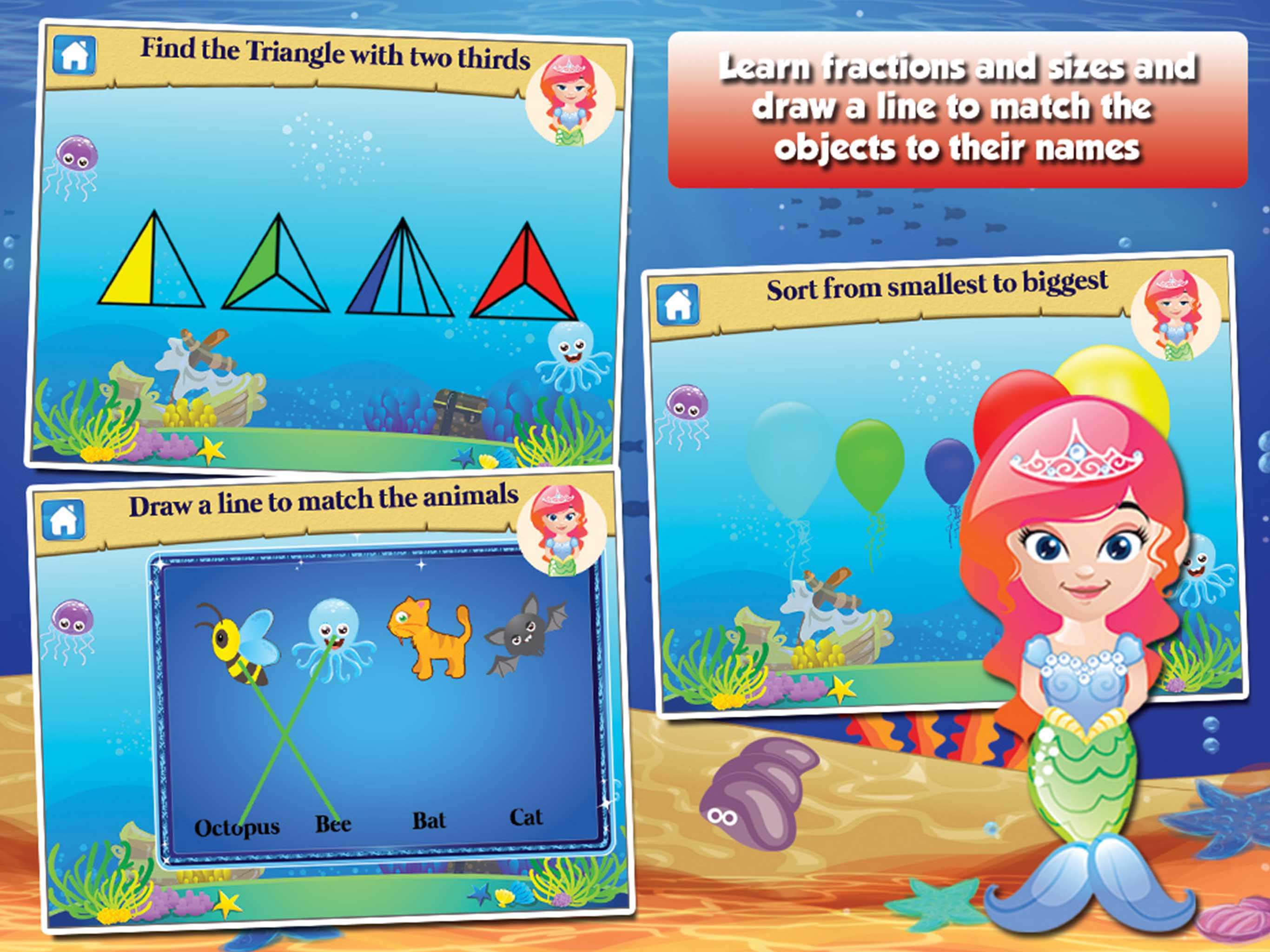 Mermaid Princess Grade 1 Games screenshot 8