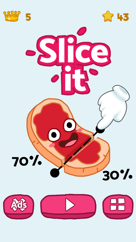 #1. Slice It Half (iOS) 由: Xuan Pham