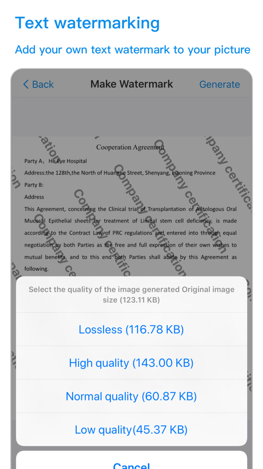 #5. Watermark-Make info safe (iOS) 게시자: 广州艾拉网络技术有限公司