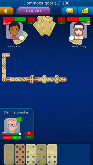Online Dominoes LiveGames Screenshot