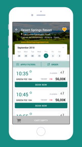 Tee Times Booking screenshot