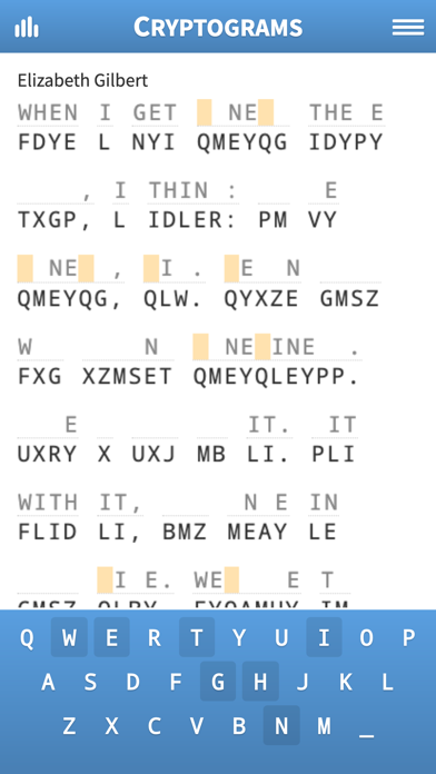 Cryptograms by RazzlePuzzles screenshot 1