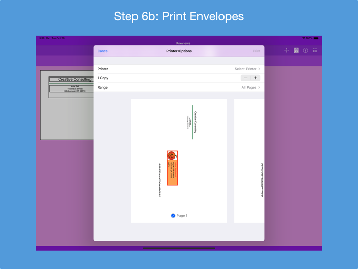 Addressed Envelope Designer