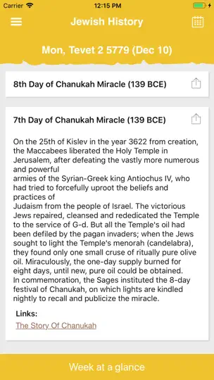 Today In Jewish History iPhone Screenshot 2
