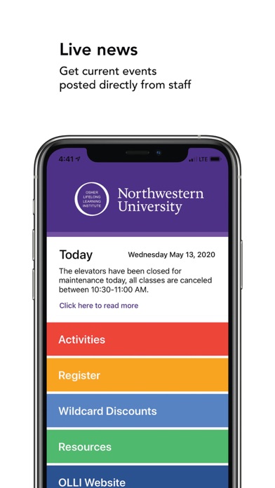 Screenshot #1 pour OLLI at Northwestern