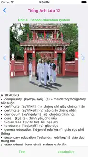 tieng anh lop 12 - english 12 iphone screenshot 1