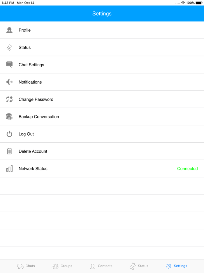 NiftyChat - Simple chat app