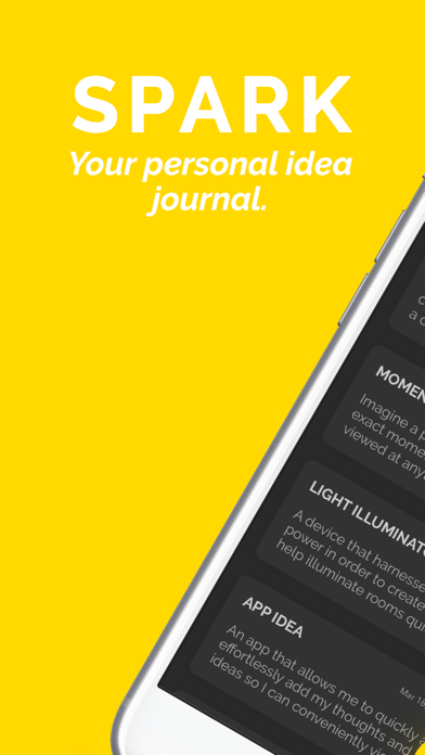 Screenshot #1 pour Spark - Idea Journal
