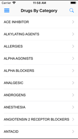 Drug Center - Pediatric Oncall screenshot