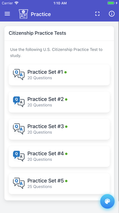 U.S. Citizenship Test Prep Screenshot