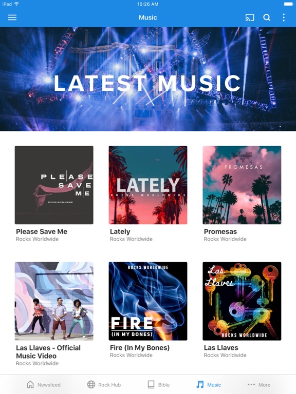 The Rock Churches Worldwide iPad screenshot 3 - Lifestyle app