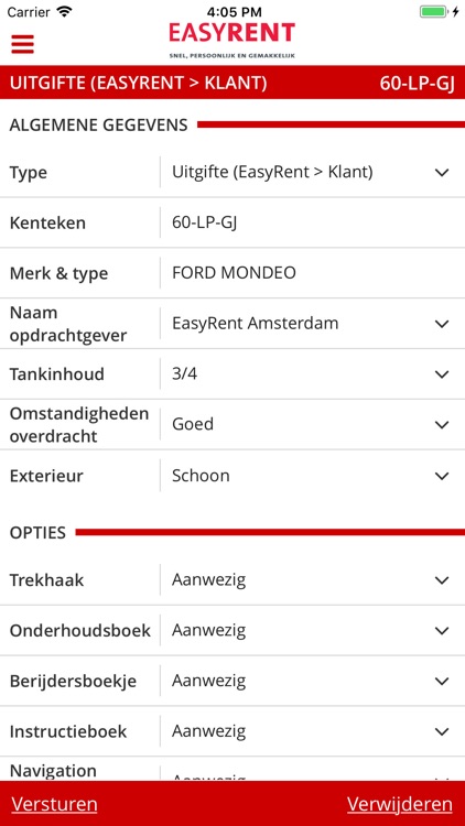 EasyRent inspectie