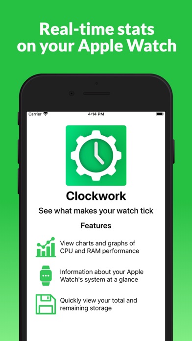 Screenshot #1 pour Clockwork - Watch Statistics
