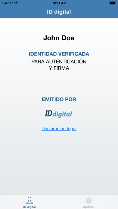 Identidad Digital Mobile Screenshot