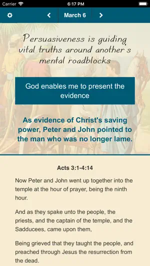 Biblical Character Calendar screenshot 2