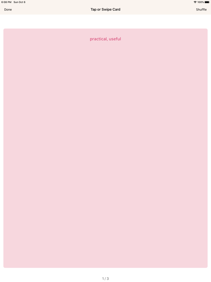 Unlimited Flash Cards