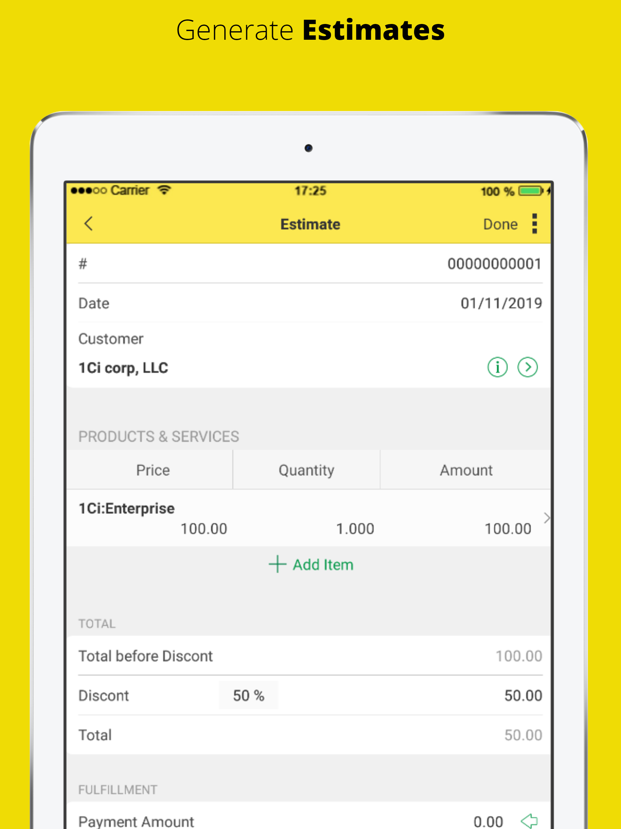1Ci:Invoice Maker screenshot 9